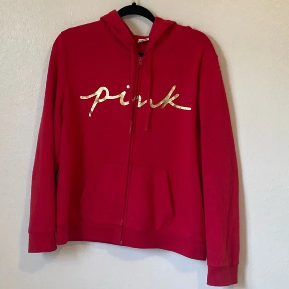 PINK Victoria's Secret Red Hoodie - Picture 1 of 6